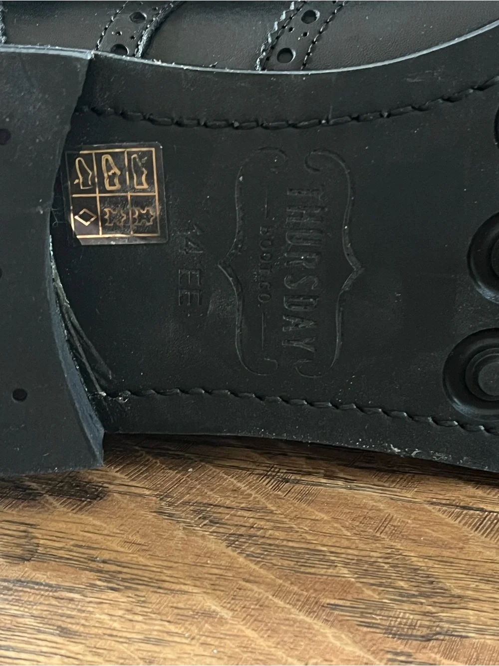 New! Thursday Boots Black Wingtip*